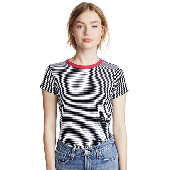 rag & bone Tops - Rag And Bone Striped Tee